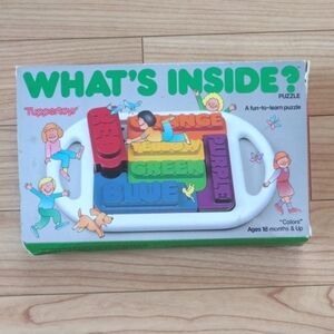 Vintage Tupperware Tuppertoys What's Inside Puzzle Colors